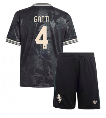 Juventus Federico Gatti #4 Tredjetrøje Børn 2025-26 Kortærmet (+ Korte bukser)